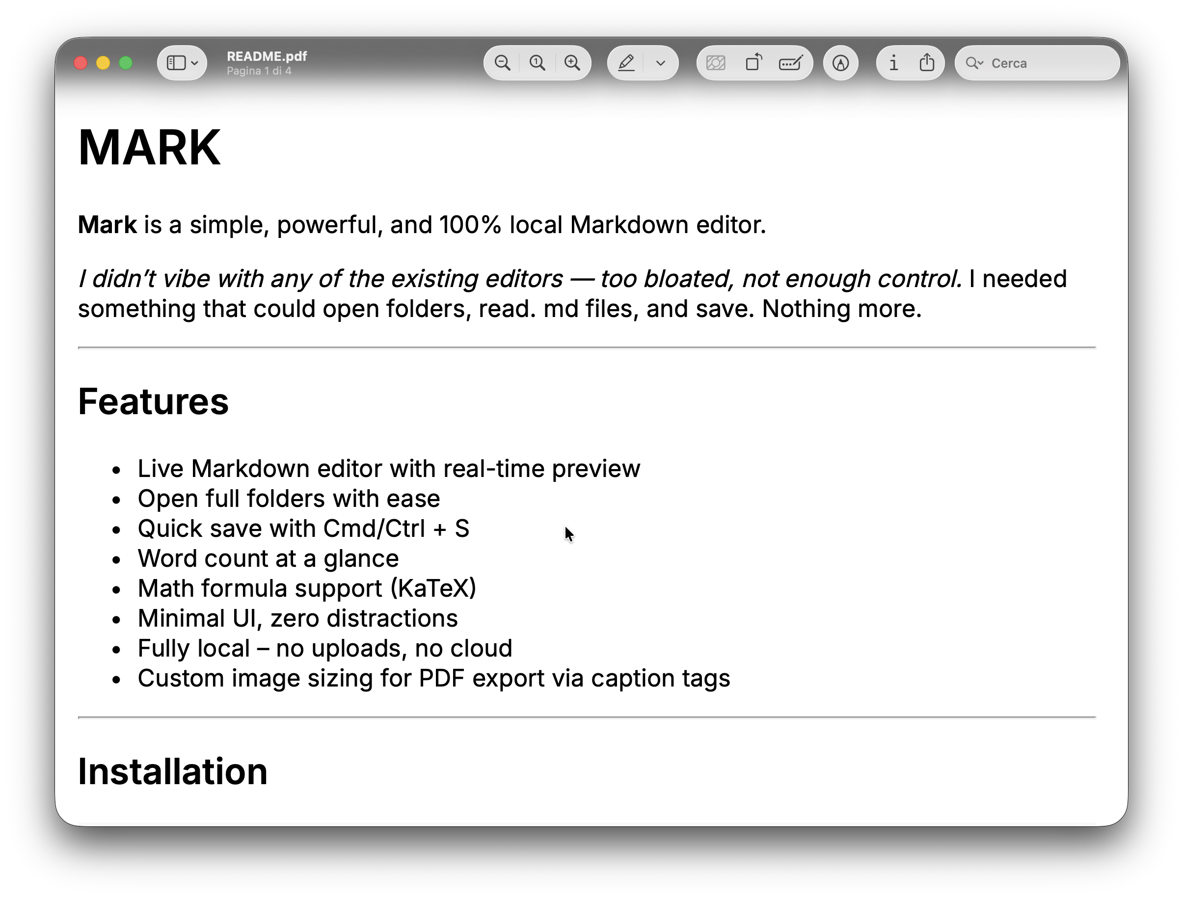 mark pdf